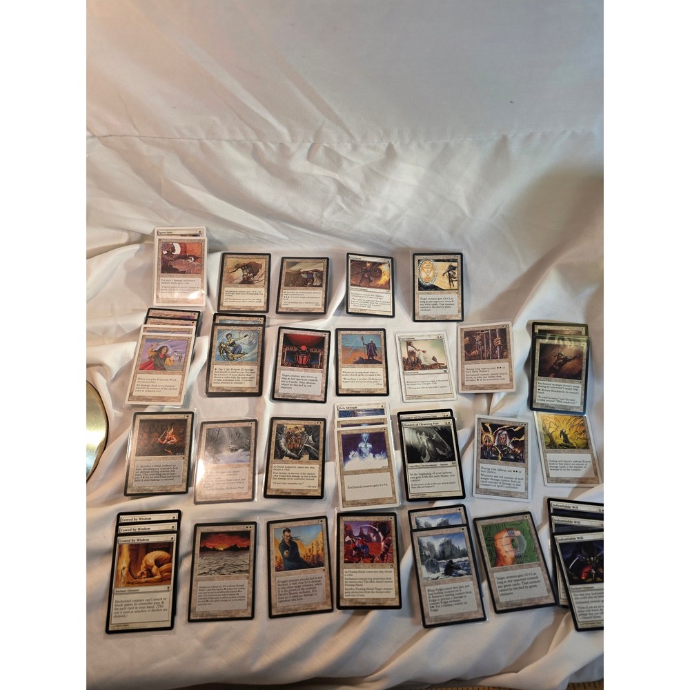 MTG White Enchantment Card Lot Honden Serra Bestiary Justice Drought Magic TCG